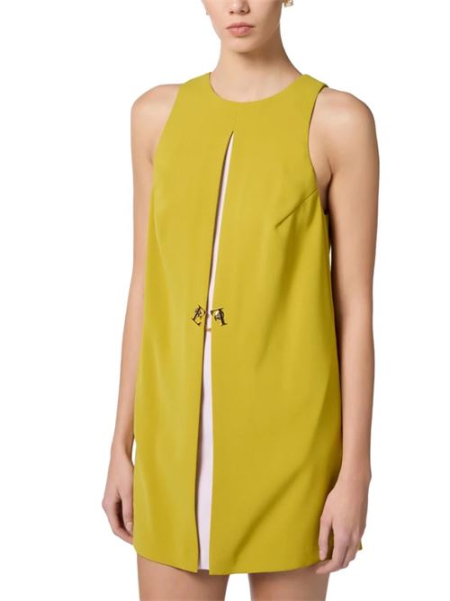 Two-tone crepe dress ELISABETTA FRANCHI | AB72851E2.DJ4